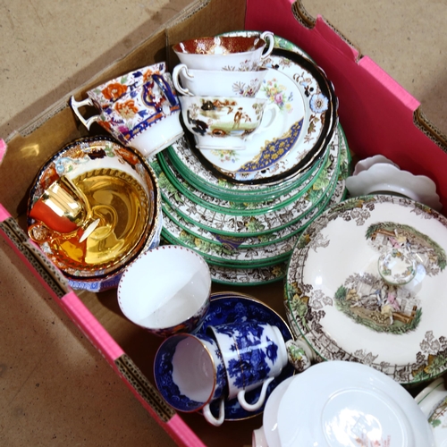 331 - Various ceramics and tea sets, including Booths (boxful)