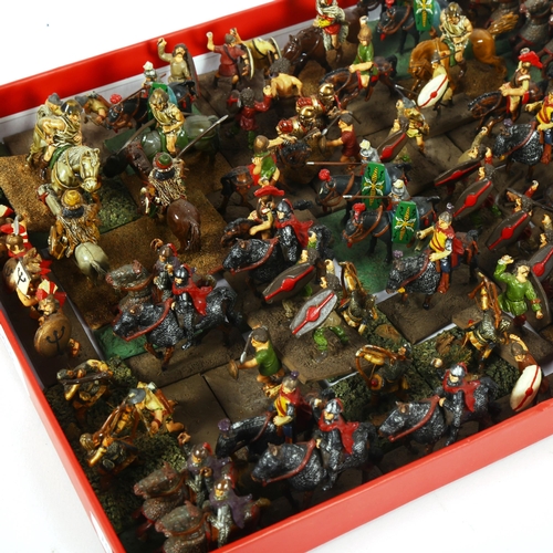 343 - A set of painted toy soldiers and warriors (boxful)