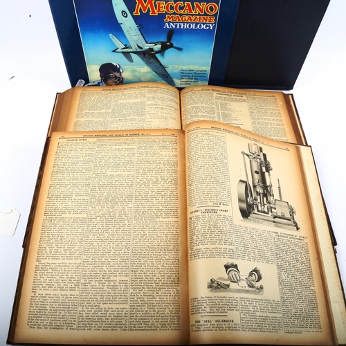 354 - English Mechanic And World Of Science volumes, 1897 and 1899, and The Meccano Magazine Anthology Hor... 