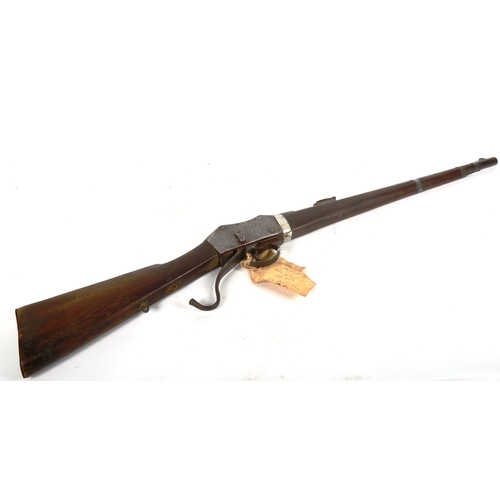 488 - A Martini Muscat underlever rifle, marked English Manufacture