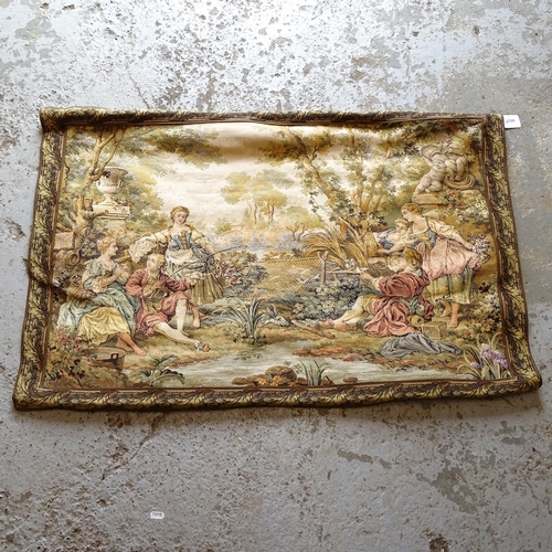 2750 - A Belgian cotton Chasse Et Pech, 65cm x 90cm