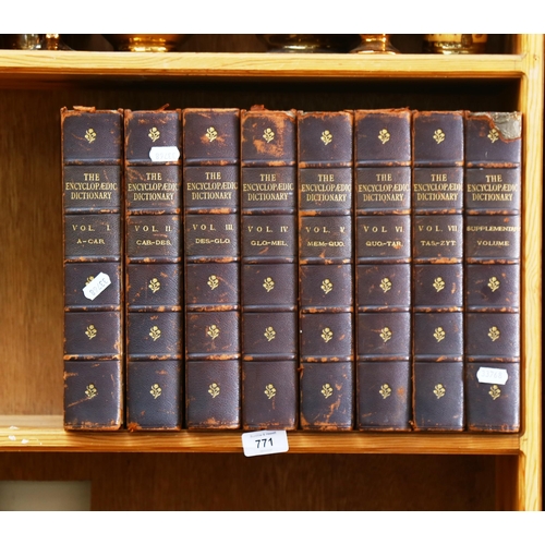 771 - 8 leather-bound volumes The Encyclopaedic Dictionary