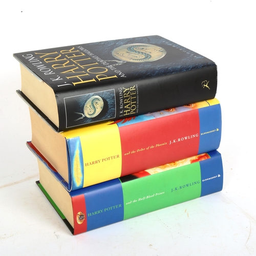 785 - 3 J K Rowling Harry Potter First Edition books