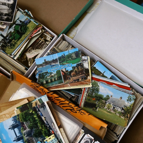 795 - A large quantity of postcards, cigarette cards etc