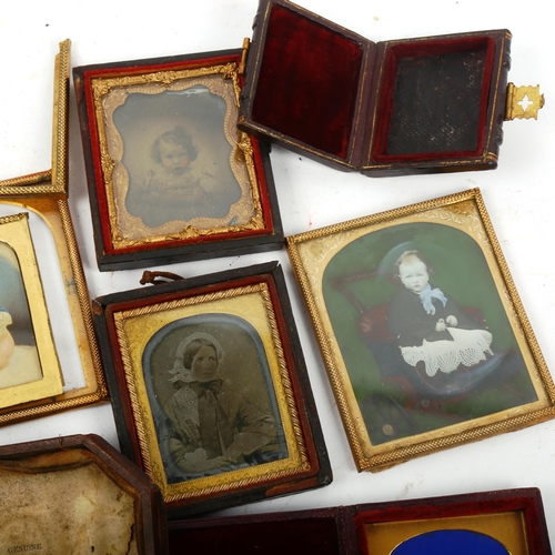 840 - 4 x 19th century daguerreotypes and frames