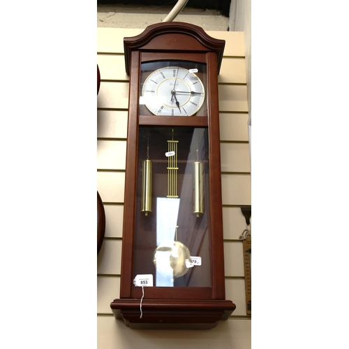 853 - An Orium Antique style quartz wall clock, 80cm