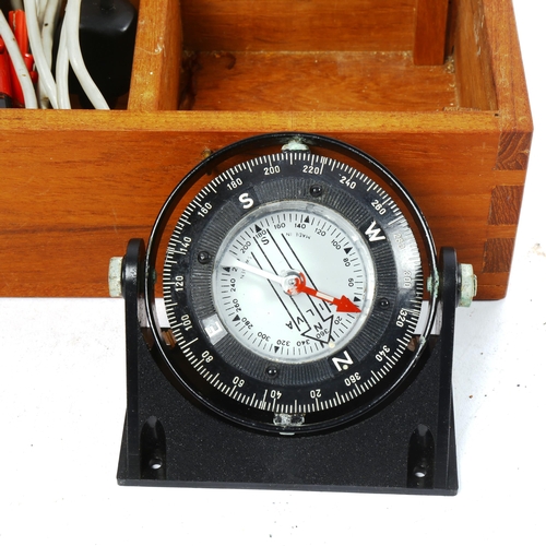 885 - A Swedish silva gimballed compass, in fitted case