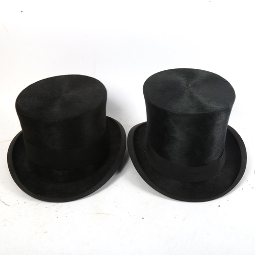 887 - 2 black top hats and an Austin Reed tail suit