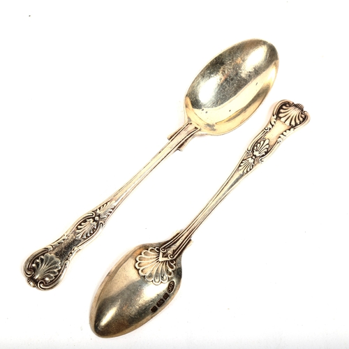 1108 - 6 silver King's pattern teaspoons