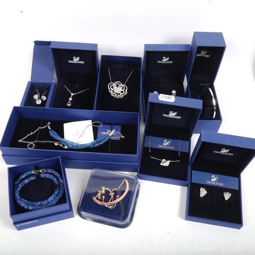 1147 - A quantity of Swarovski jewellery, to include earrings, bangles, pendant necklaces etc, all boxed