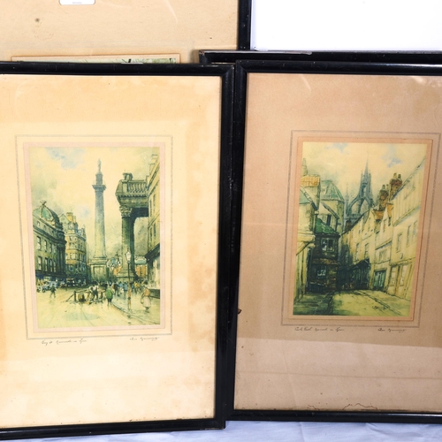 1517 - 6 coloured prints, all framed (6)