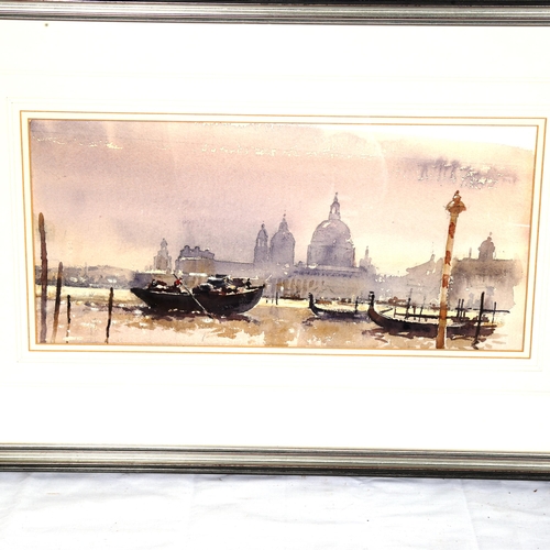 1532 - Malcolm Rogers, 2 watercolours, Old Greenwich Royal Naval College, and Venice landscape, signed, fra... 