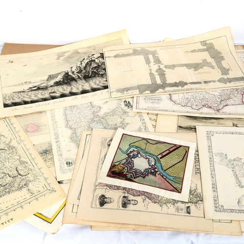 1540 - Folder of Antique maps and engravings