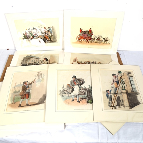 1541 - 12 aquatint plates from William Henry Pyne's 'Costume of Great Britain', dated 1805