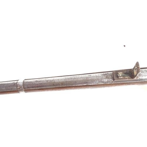 488 - A Martini Muscat underlever rifle, marked English Manufacture