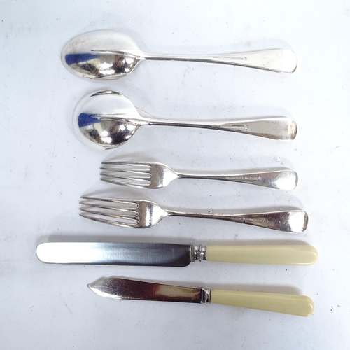 1005 - MAPPIN & WEBB - a suite of silver plated cutlery for 6 people, including fish servers and carvers, i... 