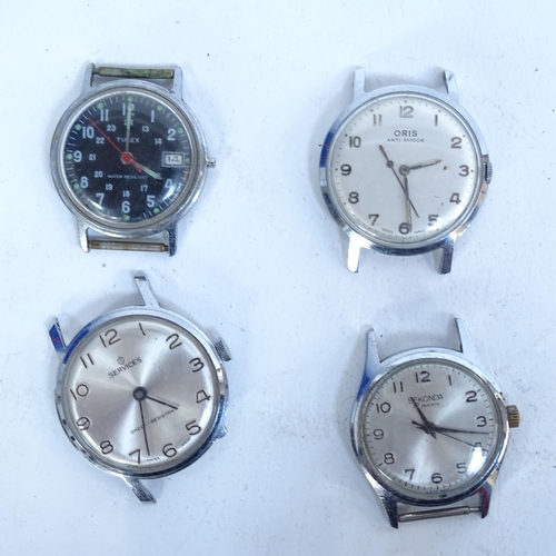 1090 - A collection of gent's wristwatches, including Timex, Oris, Sekonda, Rotary etc