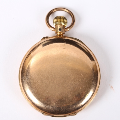 72 - An early 20th century 9ct gold open-face keyless-wind pocket watch, by Kendal & Dent of London, whit... 