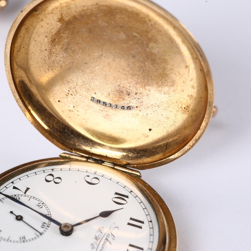 79D - 2 gold plated pocket watches, comprising Record Dreadnought and Lakeside, not currently working (2)