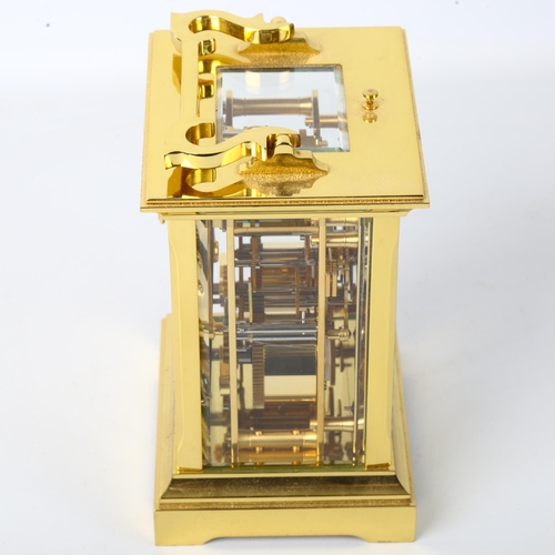 79K - MATTHEW NORMAN - a brass-cased Anglaise Grande repeating carriage clock, ref. 1751/81, white dial wi... 