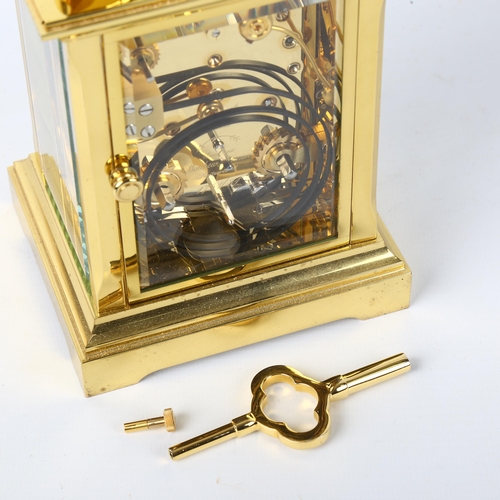 79K - MATTHEW NORMAN - a brass-cased Anglaise Grande repeating carriage clock, ref. 1751/81, white dial wi... 