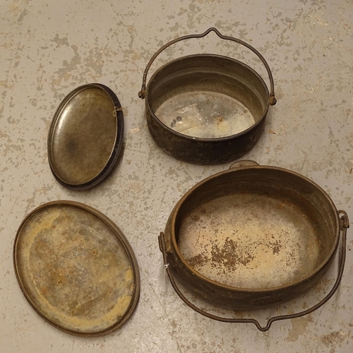 2654 - 2 cast-iron cauldrons