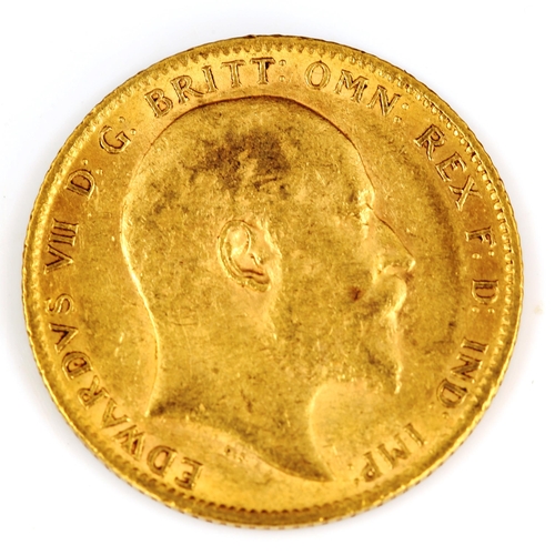 107 - An Edward VII 1903 gold full sovereign coin, 7.9g