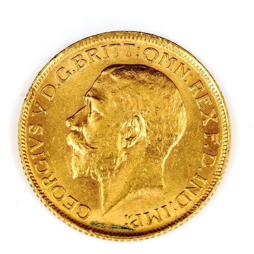 86 - A George V 1912 gold full sovereign coin, 7.9g