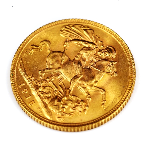 94 - A George V 1915 gold full sovereign coin, 7.9g