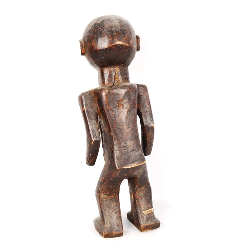 1021 - African Tribal carved wood fertility figure, height 41cm