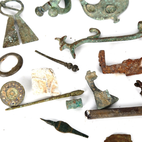 1050 - ANTIQUITIES - a collection of bronze artefacts