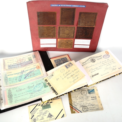 1101 - *DESCRIPTION CHANGE* A collection of 19th and 20th century banknotes, American Colonial and Revoluti... 