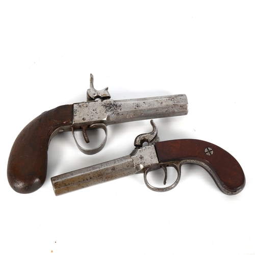 1194 - 2 x 19th century percussion pocket pistols