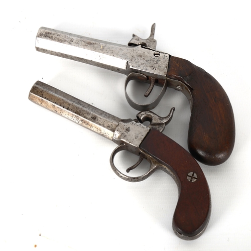 1194 - 2 x 19th century percussion pocket pistols