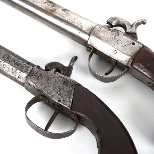 1196 - 2 reproduction percussion pistols