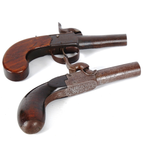 1197 - 2 x 19th century percussion pistols