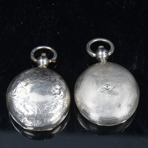 759 - 2 silver sovereign cases