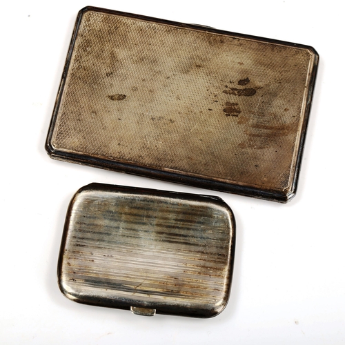 772 - 2 silver cigarette cases, 8oz total (2)