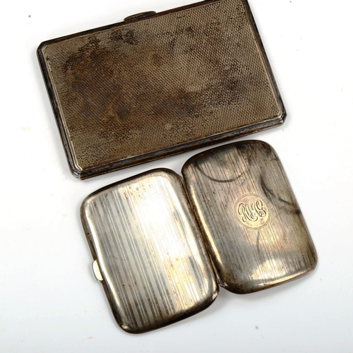 772 - 2 silver cigarette cases, 8oz total (2)