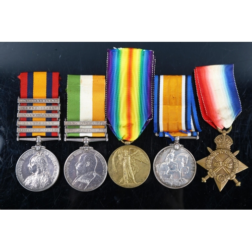 1408 - A group of 5 campaign and First War Service medals awarded to Captain Major Harold Gotto Royal Field... 