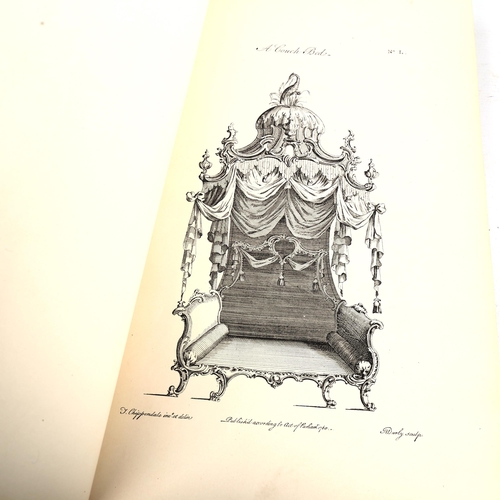 1536 - The Gentleman And Cabinet Makers Director by Thomas Chippendale, third edition published 1762, A/F