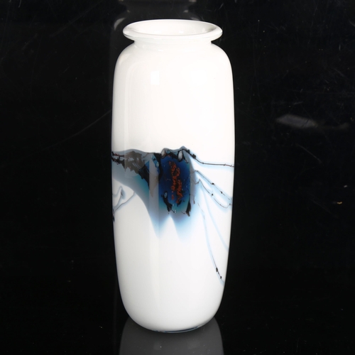 1836 - MICHAEL BANG for Holmegaard, an Atlantis glass vase, etched to base HGX Mb, height 19cm