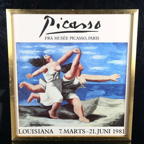 1839 - PABLO PICASSO poster, Fra Musee, Paris, dated 1981, framed, 44cm x 41cm