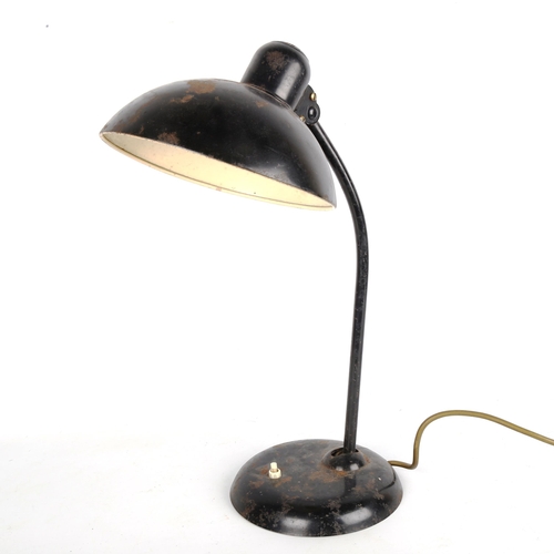 1848 - CHRISTIAN DELL, an original Bauhaus Kaiser Idell 6556 desk lamp, with maker's mark, height 47cm