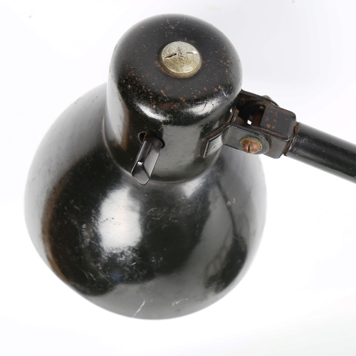 1865 - MARIANNE BRANDT for Kandem, an original 1930s' Bauhaus, model 967 black desk lamp, with makers marks... 