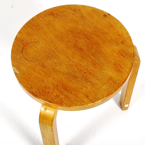 1872 - ALVAR AALTO for Finmar 1930s' model 60 stool, with makers label