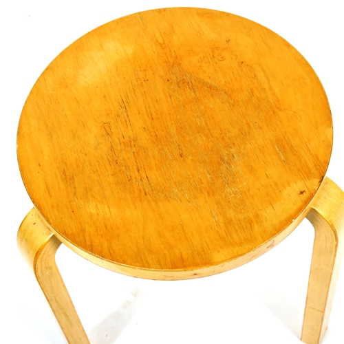 1873 - ALVAR AALTO, a model 60 1930s' stool