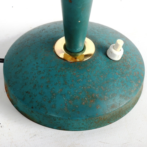 1882 - LOUIS KALFF for Philips, a 1950s' blue table lamp, height 37cm