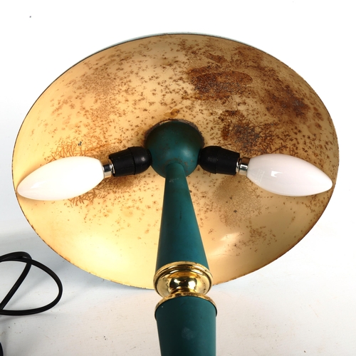 1882 - LOUIS KALFF for Philips, a 1950s' blue table lamp, height 37cm