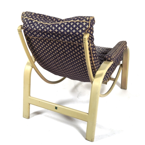 1884 - CHRISTIE TYLER, a 1947 aluminium frame aeroplane lounge chair with stand-up rocking mechanism, origi... 